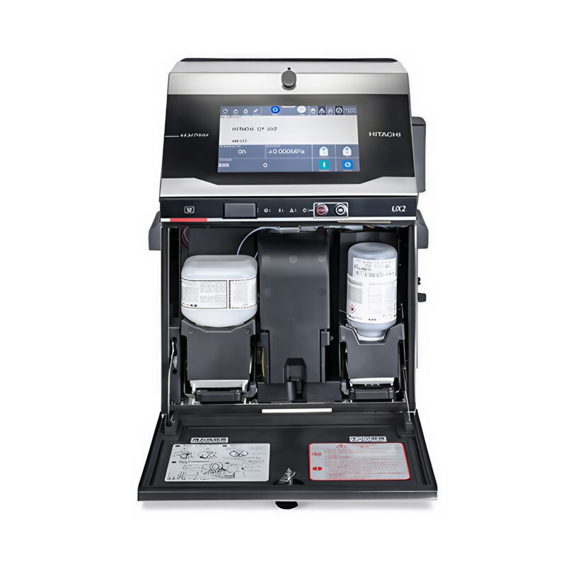 codificadora inkjet industrial Hitachi UX2-D160W6ME impresión 6 líneas cartuchos inteligentes