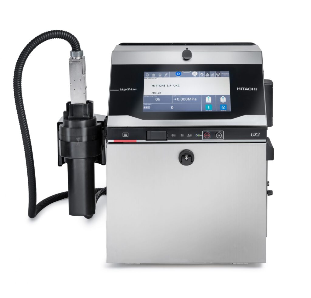 codificadora inkjet industrial Hitachi UX2-D161WLE impresión hasta 6 líneas
