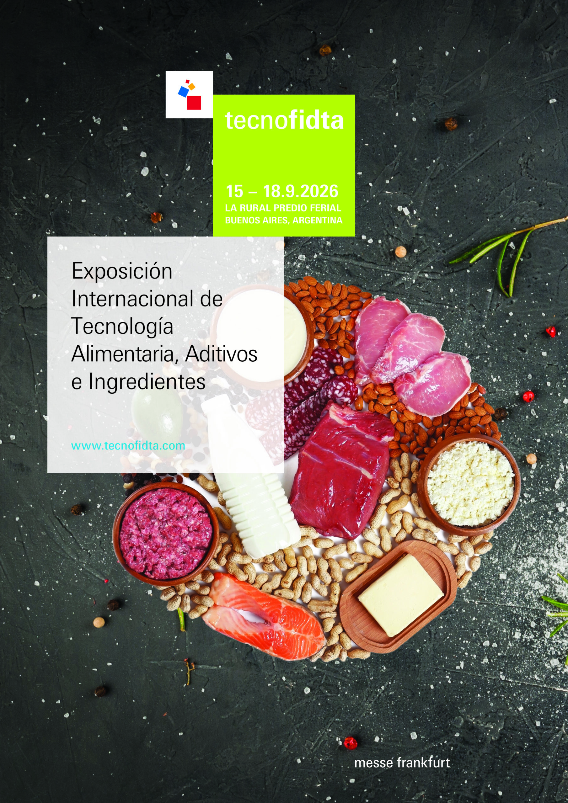 Exposición Tecnofidta 2026 sobre tecnología alimentaria en Argentina con productos y procesos industriales